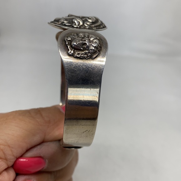 Stunning Art Nouveau sterling cherub bracelet - Picture 7 of 15